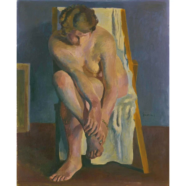 Wilhelm Gimmi — NU ASSIS JAMBES CROISÉES NUDE SITTING WITH CROSSED LEGS