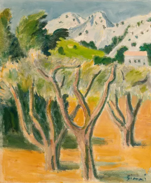 Paysage à St. Rémy, Provence. 1958