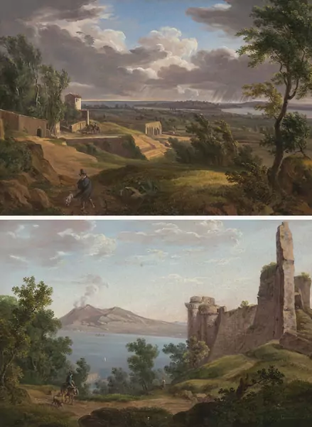 Wilhelm Huber — Gegenstücke: Sizilien/Castellamar. — Schuler Auktionen