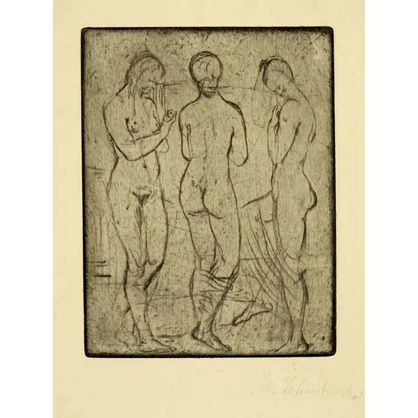 Wilhelm Lehmbruck — Drei Frauen, stehend — Galerie Kornfeld