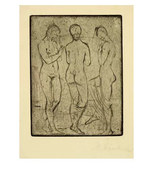 Wilhelm Lehmbruck — Drei Frauen, stehend — Galerie Kornfeld