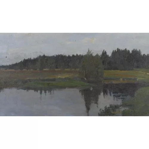 Wilhelm Ludwig Lehmann — Bachlandschaft am Waldrand.