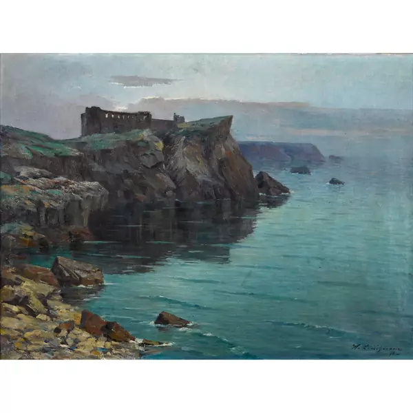 Steilküste mit Burg