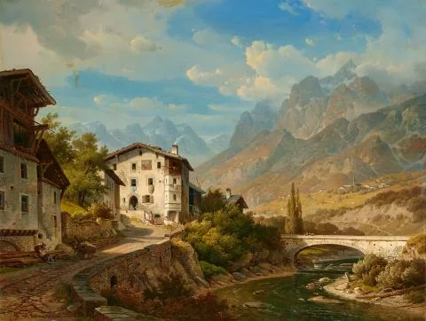 Wilhelm Scheuchzer — Schweizer Berglandschaft