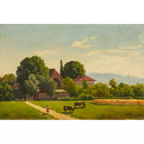 William Gorgé — Hoflandschaft im Emmental.