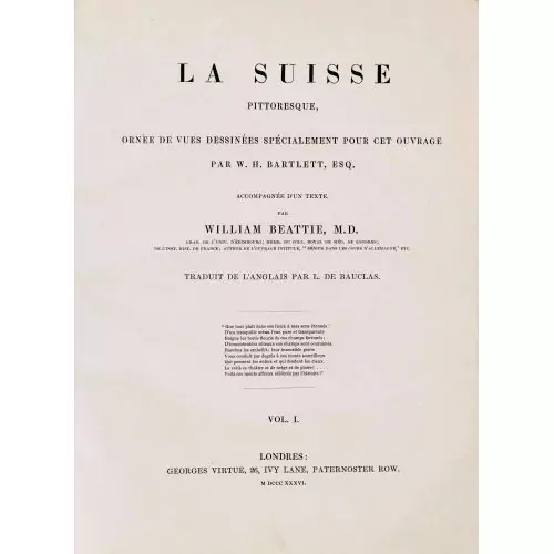 William Beattie: "La Suisse Pittoresque"