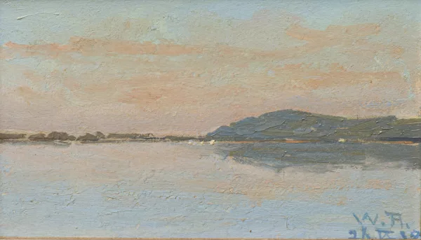 William Röthlisberger — Lac de Vully .. l'après-midi