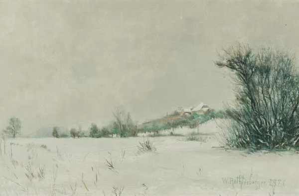 William Röthlisberger — Winterlandschaft, 1886
