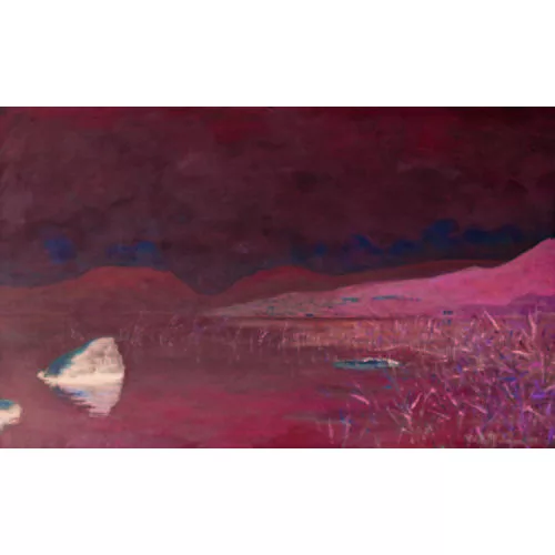 William Röthlisberger — "Le lac de Neuchâtel et le Trou de Bourgogne - Matin".