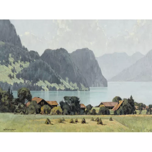 Willy Monnier — Sommerliche Ansicht des Brienzersees.