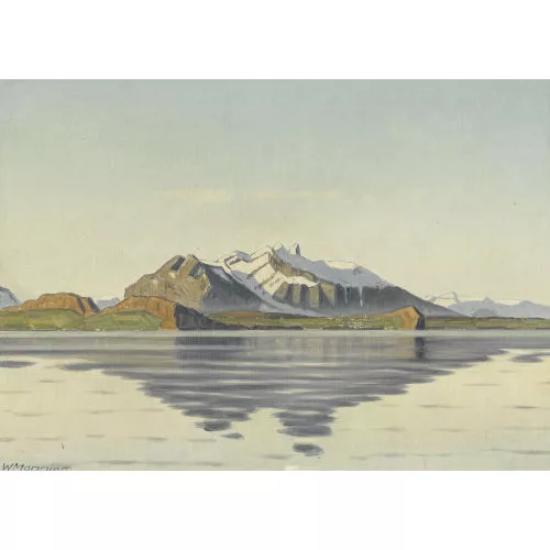 Willy Monnier — Thunersee mit dem Stockhornmassiv.