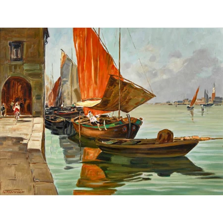 Fischerboote in Venedig
