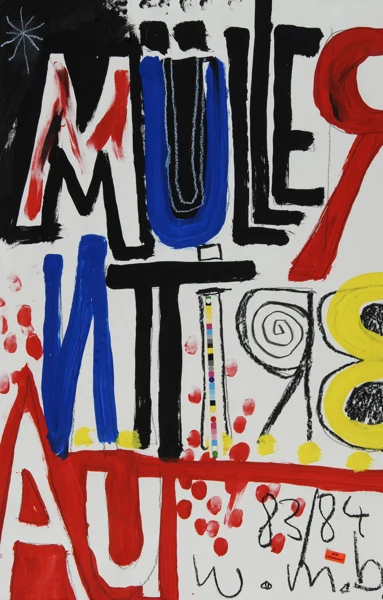 Willy Müller-Brittnau — Ohne Titel - Schriftzug Müller Brittnau, 1983/84