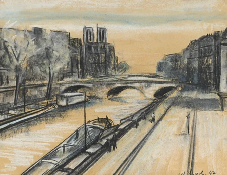 Vue des quais de Seine et de Notre-Dame
