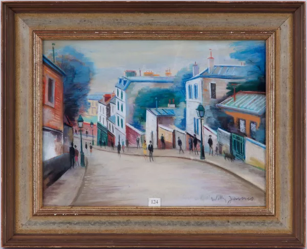 Willy Rochat — "Rue Lepic à Montmartre"