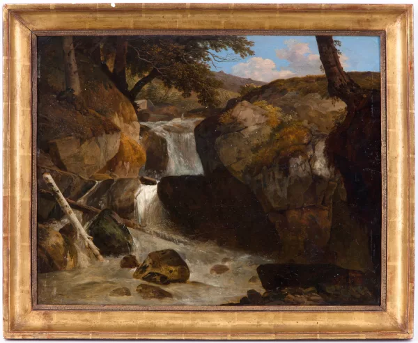 Wolfgang Adam Töpffer — "Paysage avec une cascade d'un torrent"