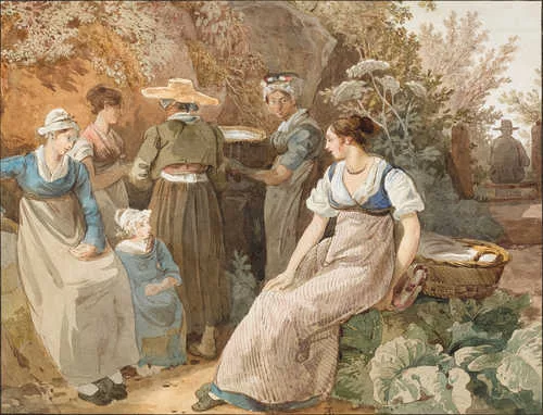 Wolfgang Adam Töpffer — Washerwomen.