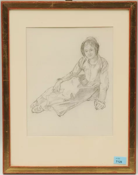 Wolfgang Adam Töpffer — Junge, sitzene Frau