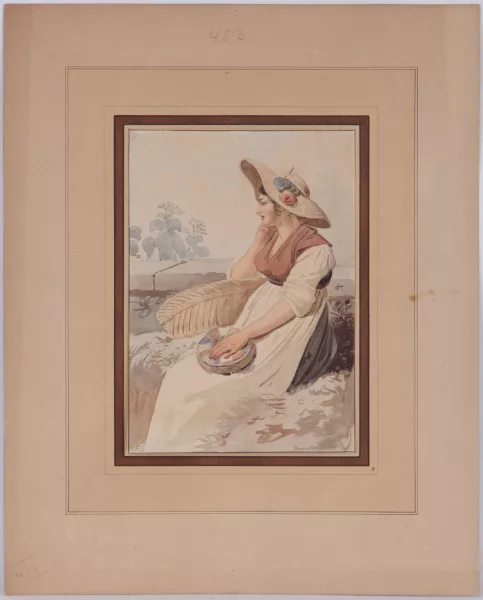 Wolfgang Adam Töpffer — Femme assise