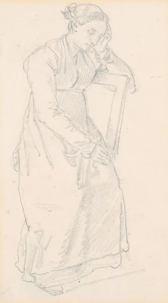 Wolfgang Adam Töpffer — Sitzendes Mädchen