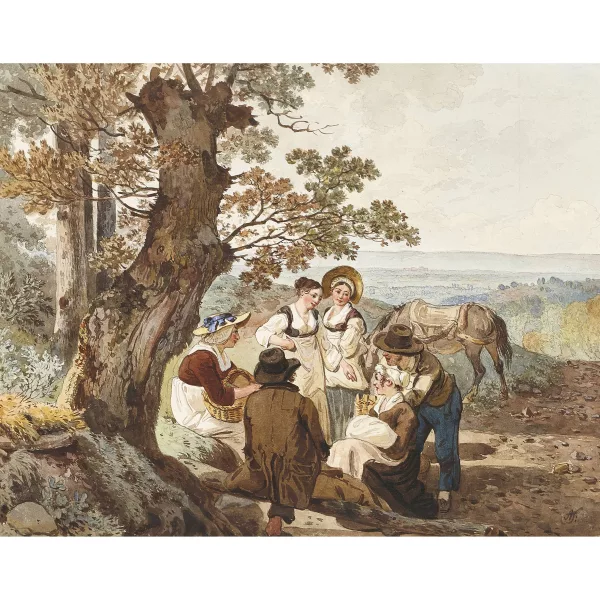 Wolfgang Adam Töpffer — Rastende Bauern.
