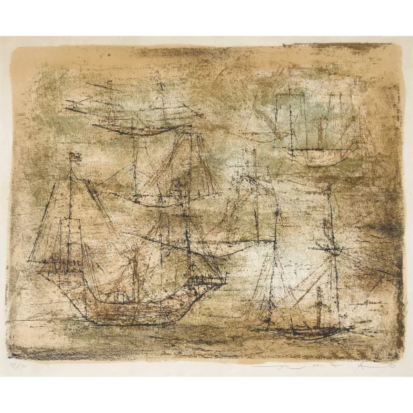 Wou-Ki Zao — "Les voiliers".