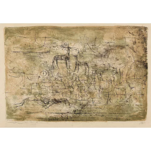 Wou-Ki Zao — Les cerfs.