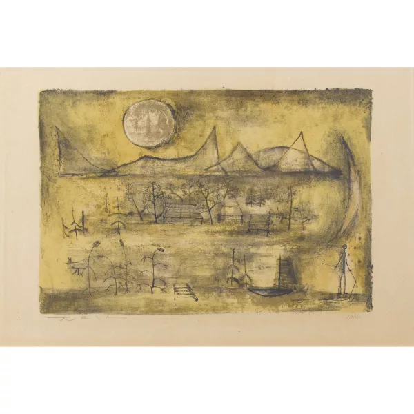 Wou-Ki Zao — "Montagne et soleil".