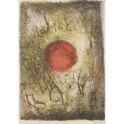 Wou-Ki Zao — Le soleil rouge.