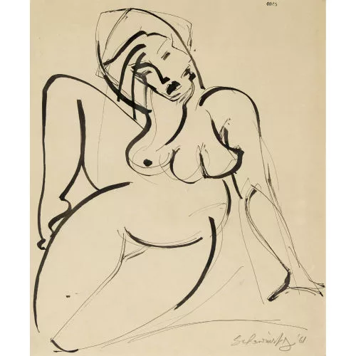 Xanti Schawinsky — Weiblicher Akt.