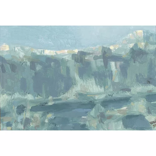 Yoki — Abstrahierte Gebirgslandschaft.