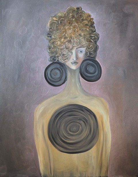 Inner Circles – Peita – Huile – 80 × 100 cm