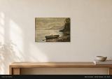 Barque au bord du lac de Neuchâtel — Attribué à Bernard De Montmollin — Vue 6