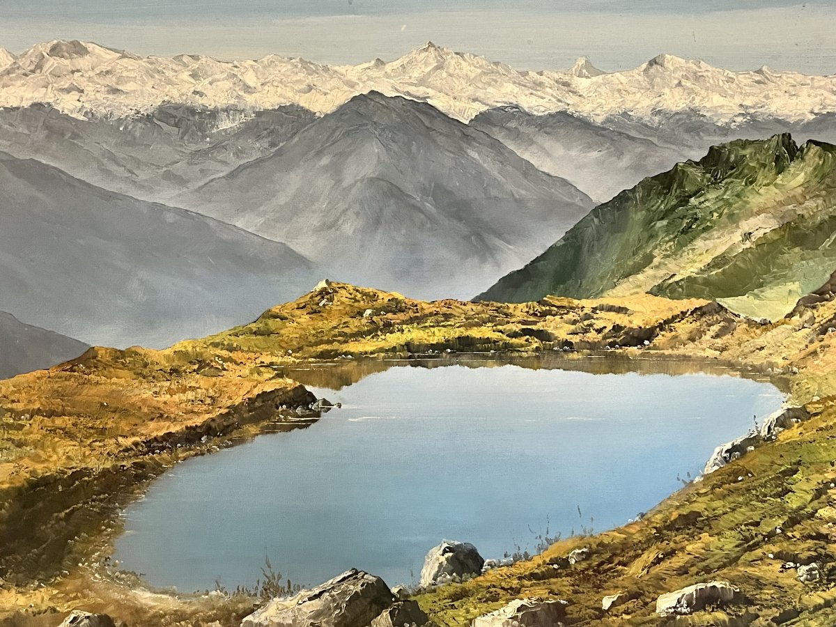 Lac de montagne, Blausee – E. Rosset