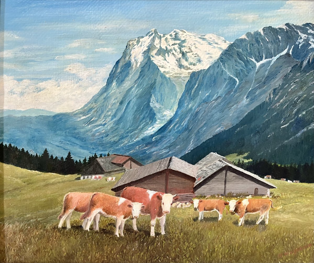 Vaches en alpage – M. Huguenin