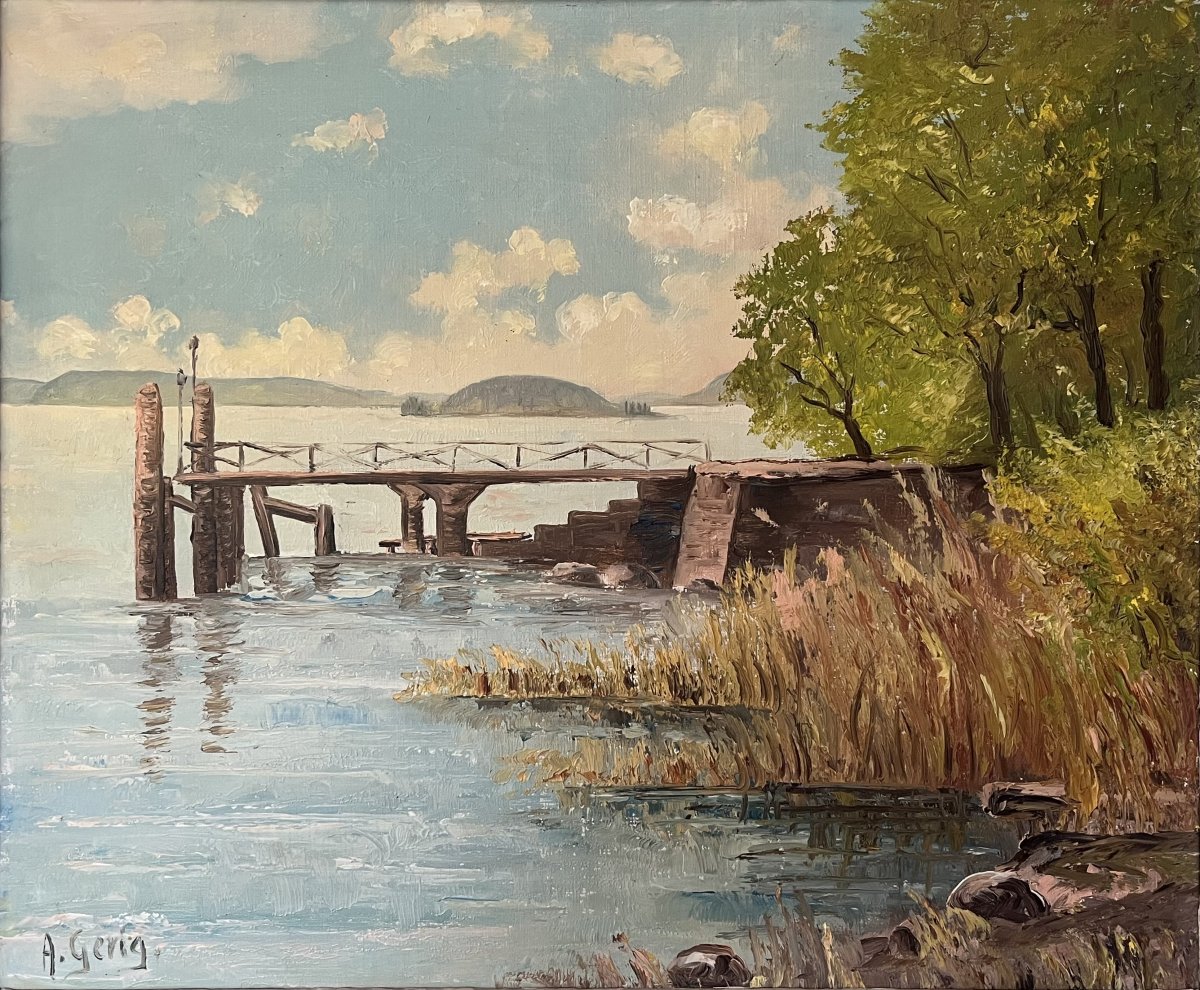 Quai au bord de l'eau – Alois Gerig
