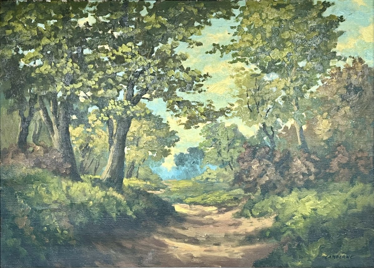 Chemin forestier – Artiste non identifié
