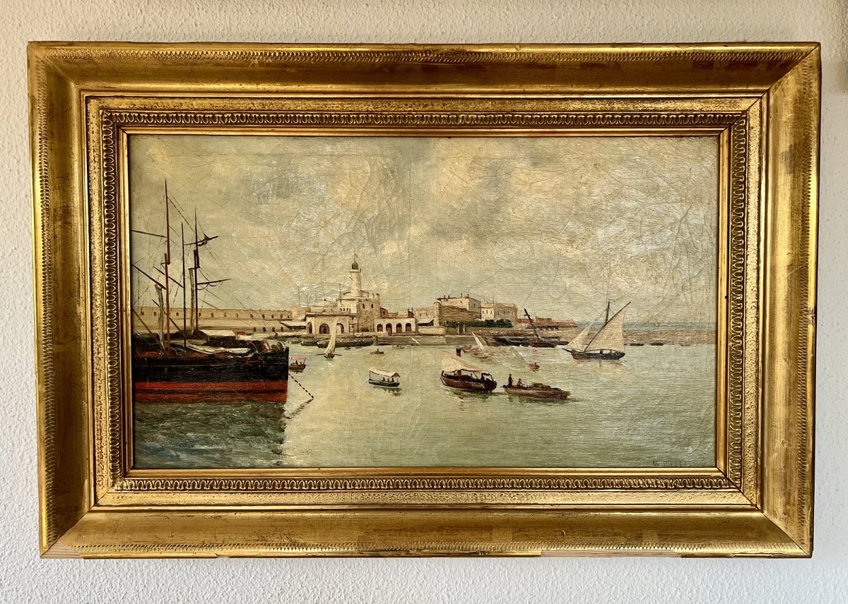 Port de pêche – Artiste non identifié