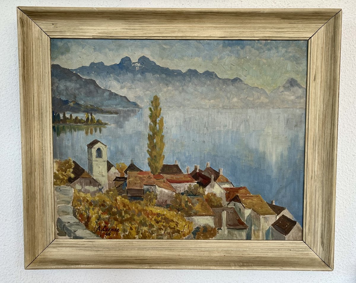 Vue sur le lac Léman depuis St-Saphorin – A. Cornaz