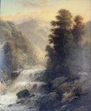 Cascade alpine dans la vallée de l’Eisack