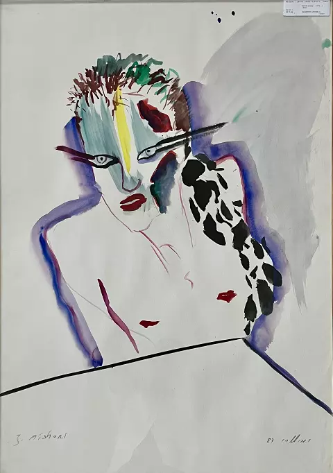 Homme maquillé – Jacob Mishori