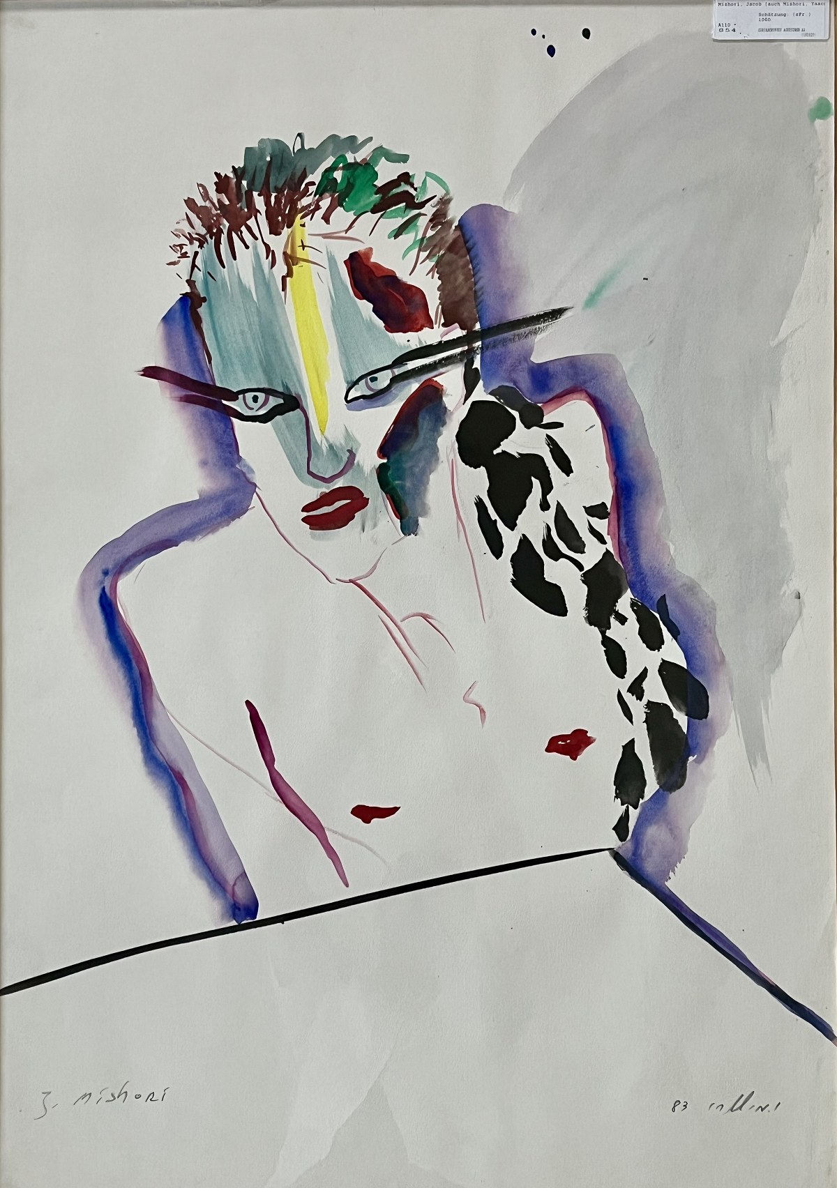 Homme maquillé – Jacob Mishori