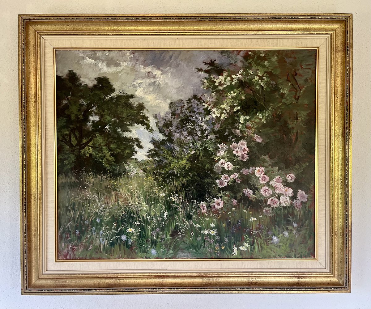Paysage floral – Artiste non identifié