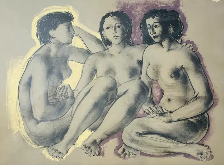 Les Trois Femmes assises — Hans Erni — Vue principale