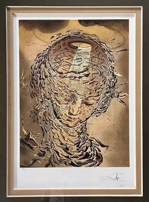 Tête raphaélesque éclatée – Salvador Dalí