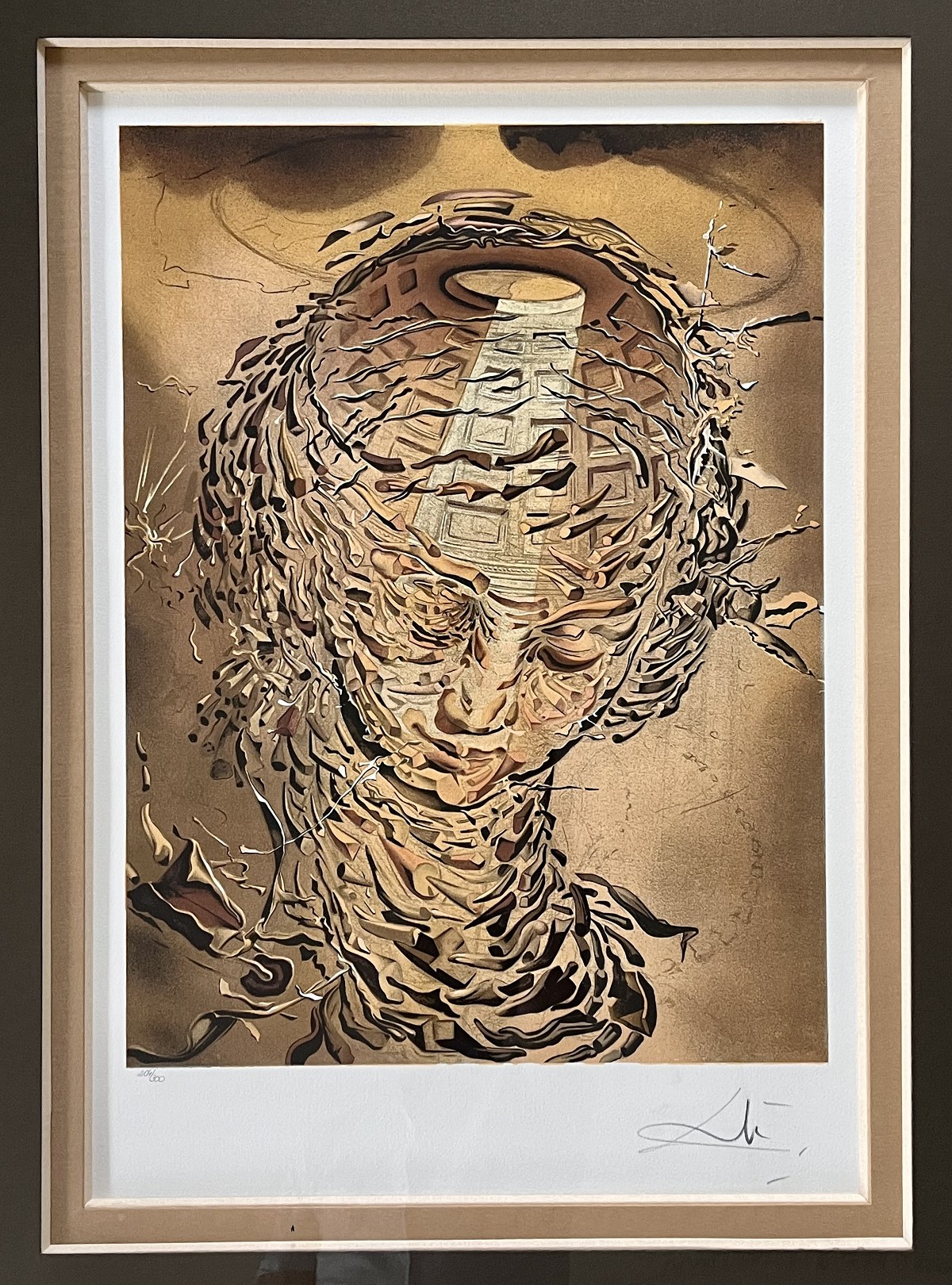 Tête raphaélesque éclatée – Salvador Dalí