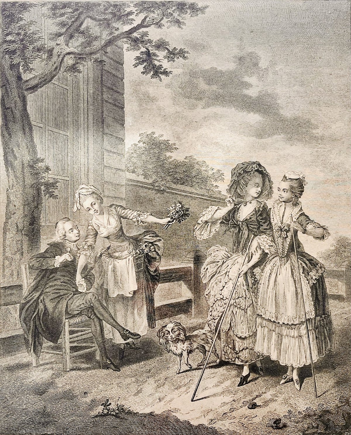 La promenade du matin – D’après Charles-Louis Lingée
