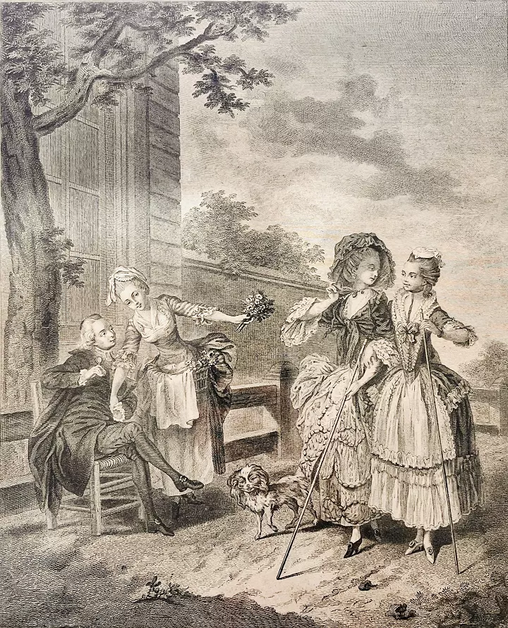 La promenade du matin — D’après Charles-Louis Lingée — Vue principale