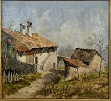 Ferme de village aux deux cheminées — Joseph G. Müller — Vue principale